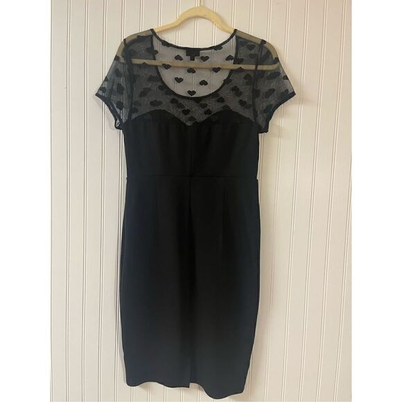 Torrid little black dress mesh bodice sz 14 - Picture 4 of 10